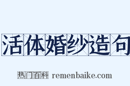 活体婚纱造句是什么意思的图片